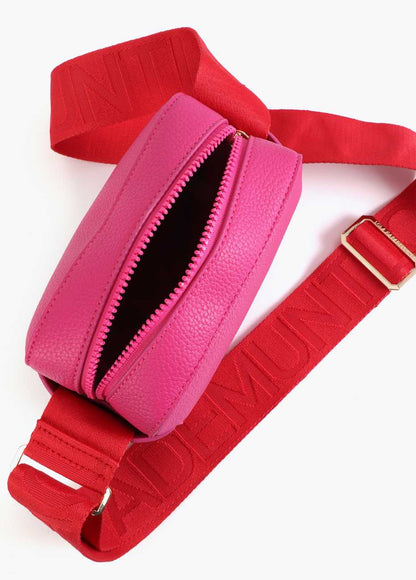 Contrast Strap Nylon Crossbody