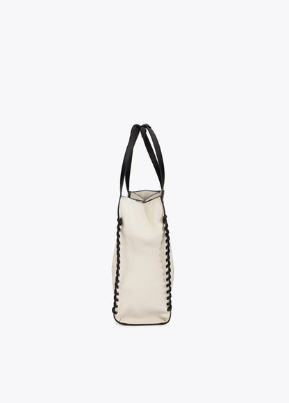 Shopper with Contrasting Braided Detail