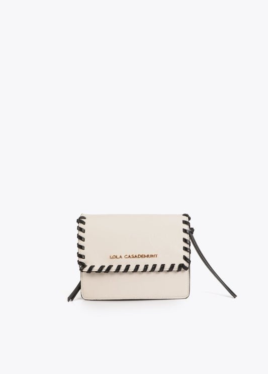 Crossbody Bag with Contrast Braided Detail
