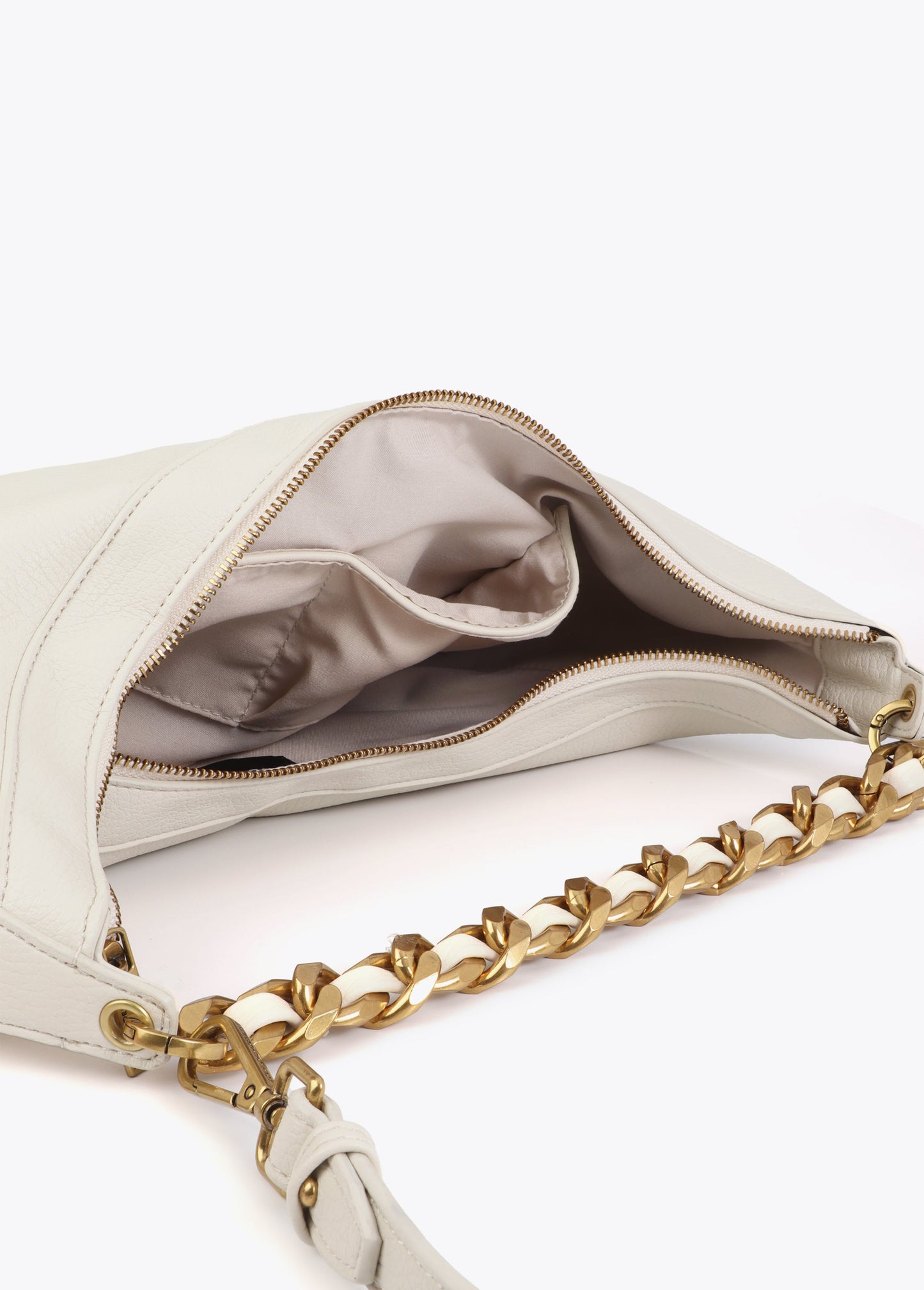 Half Moon Bag with Animal LC and Chain