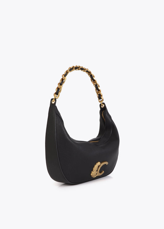 Half Moon Bag with Animal LC and Chain