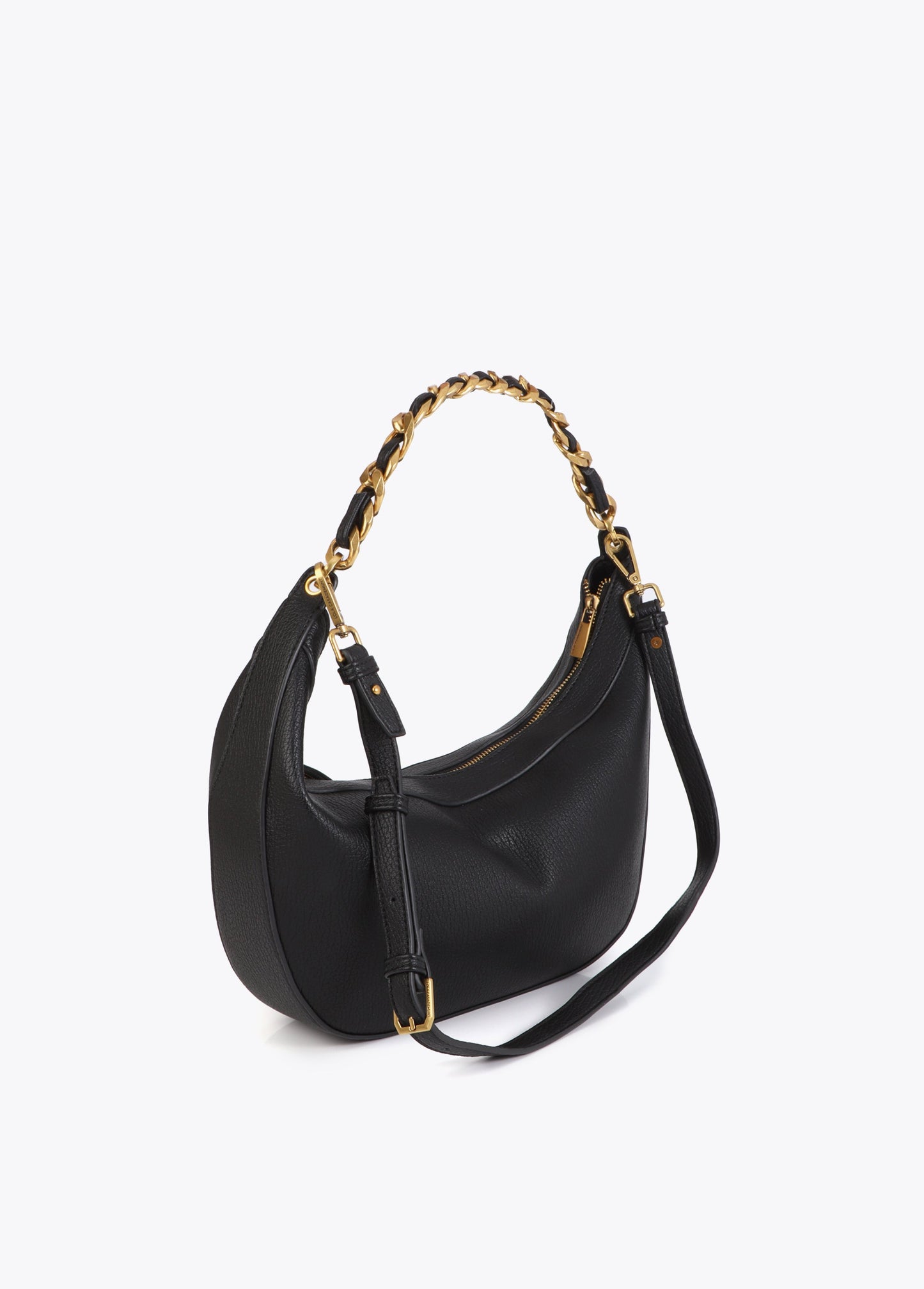Half Moon Bag with Animal LC and Chain