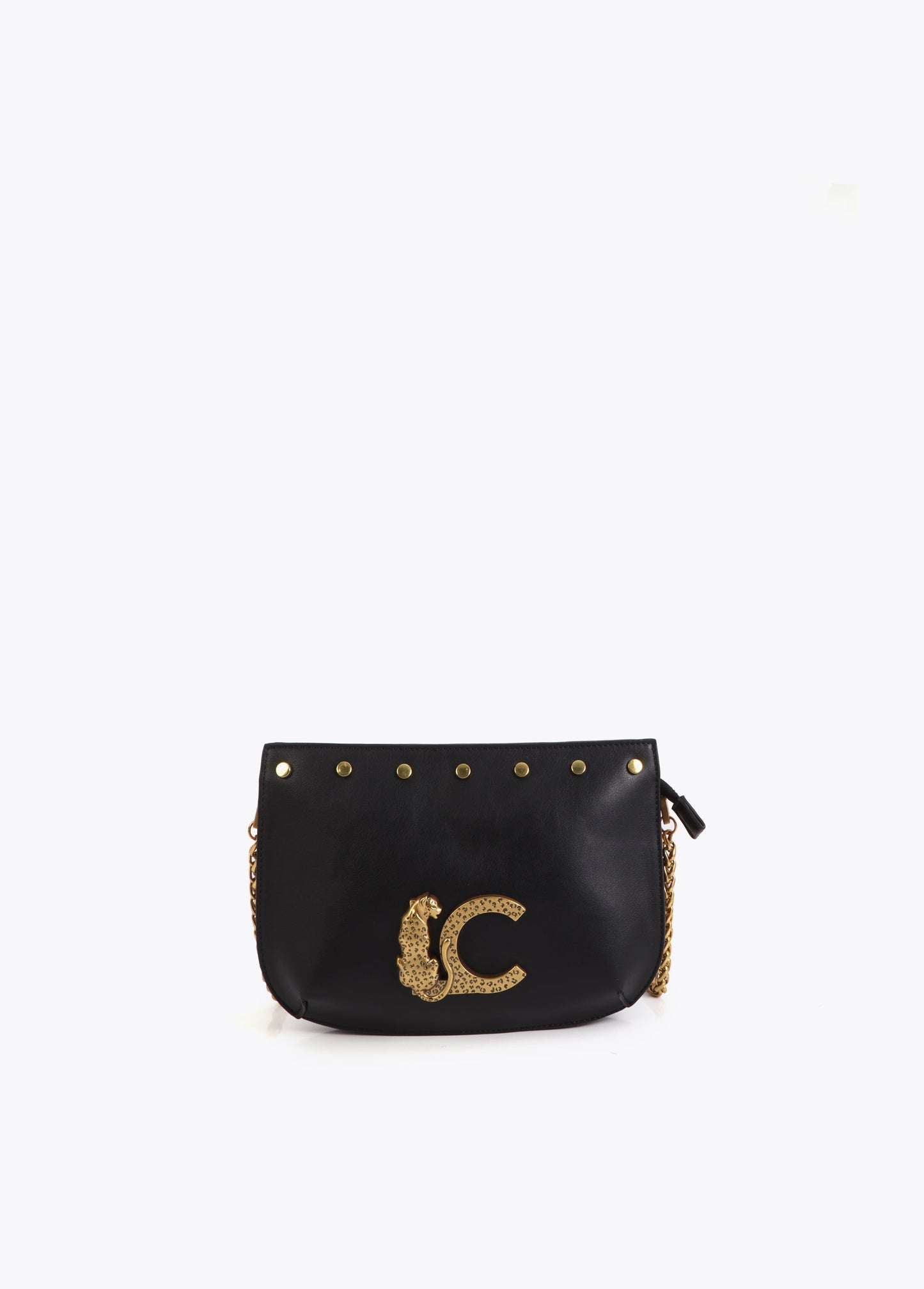 Black Studded Shoulder Bag