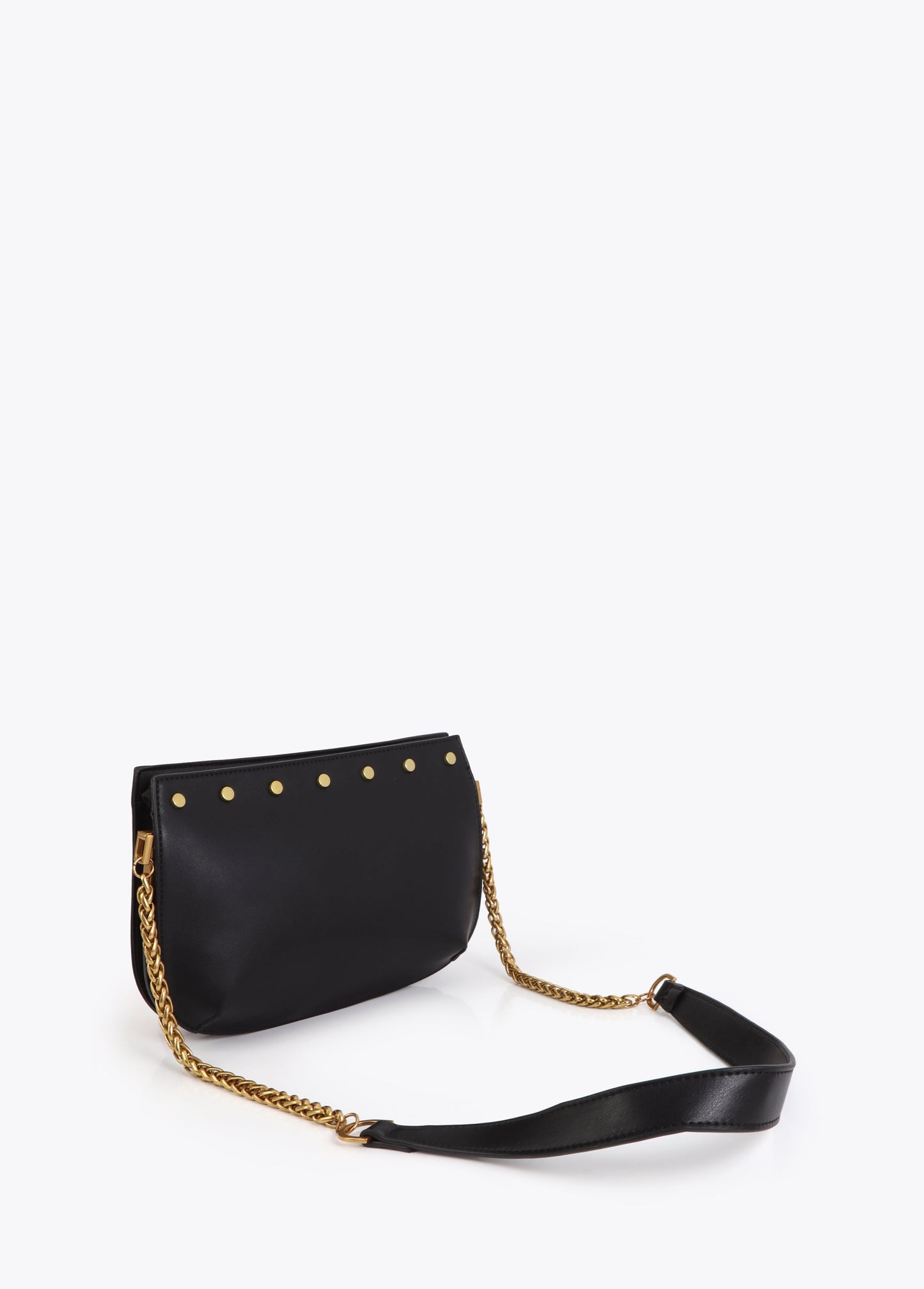Black Studded Shoulder Bag