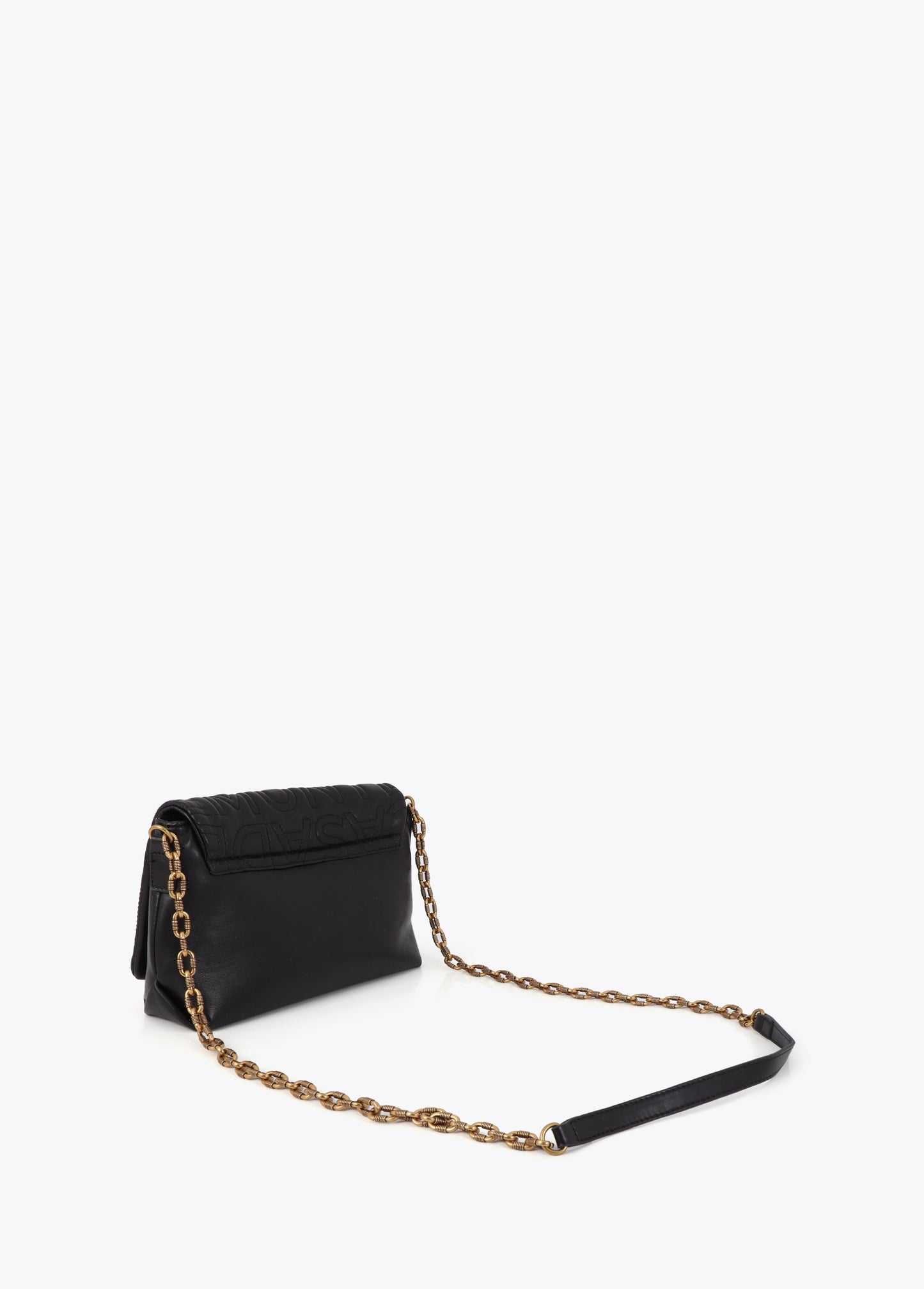 Crossbody Bag with Quilted Flap Logo