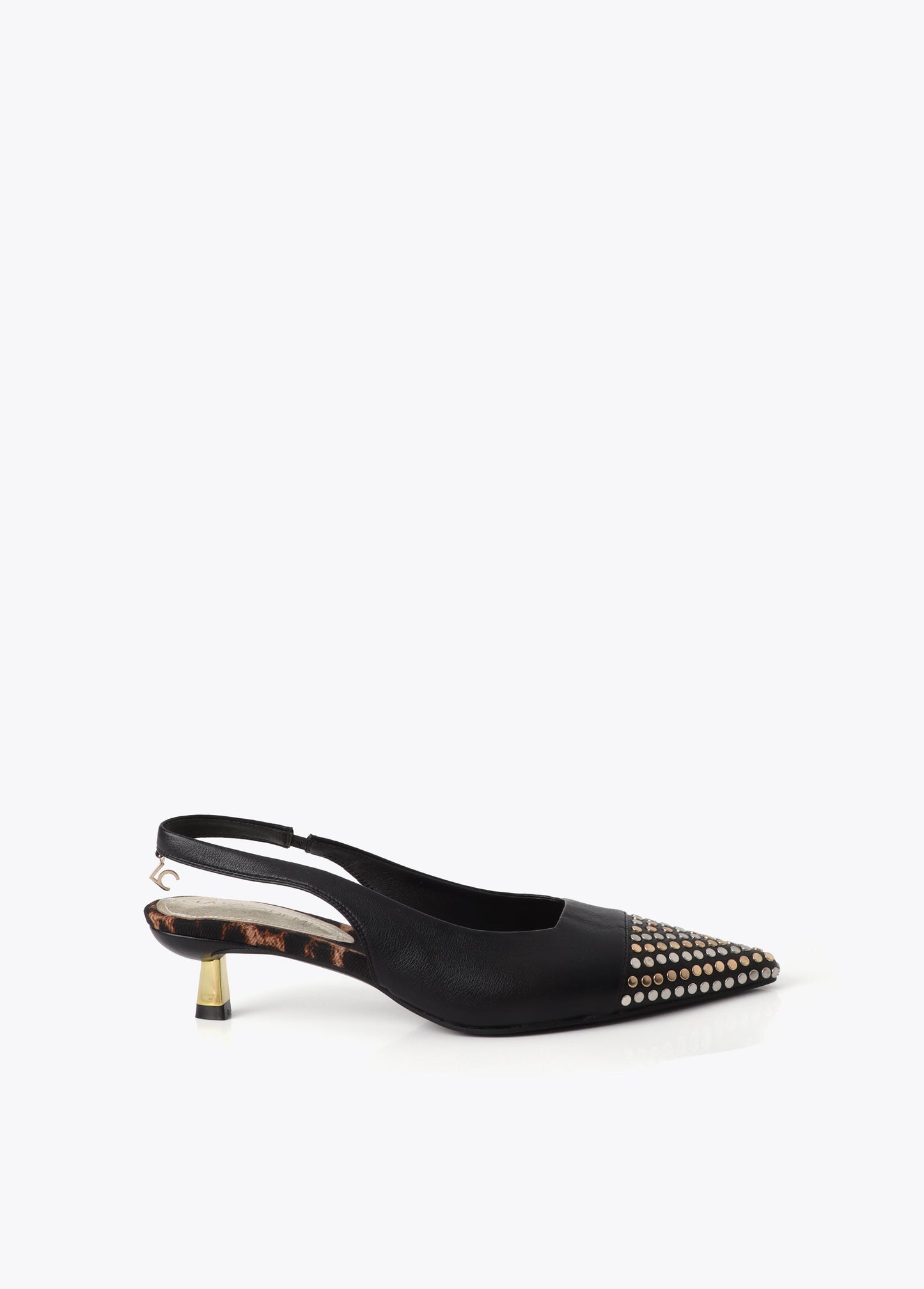 Studded Slingback Heels