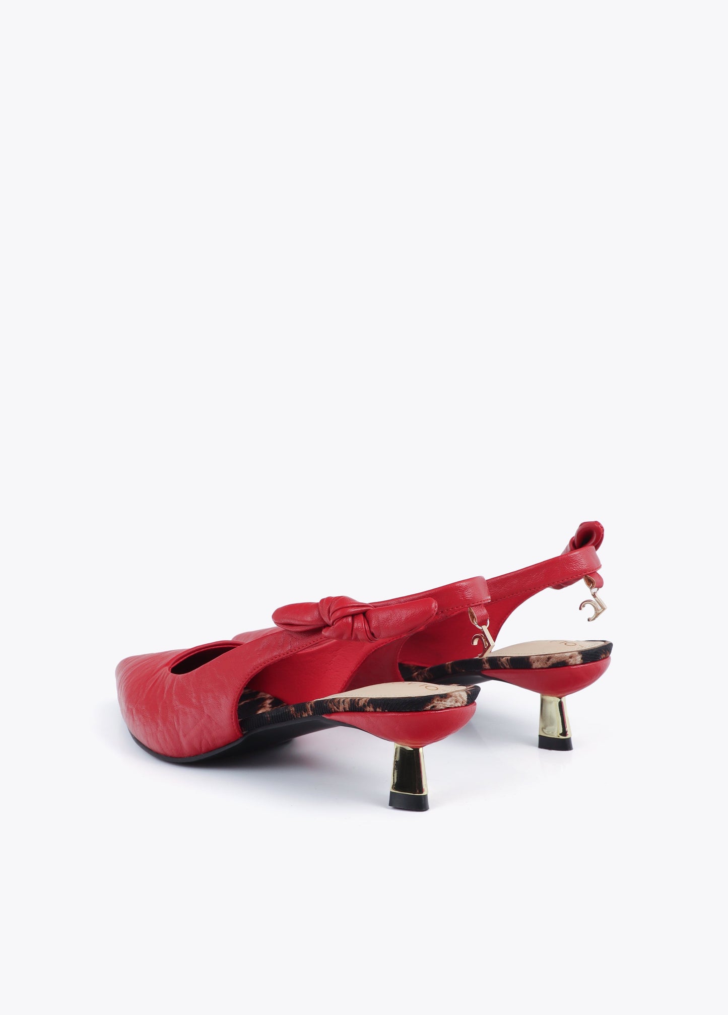 Slingback Heel Shoe with Bow Detail