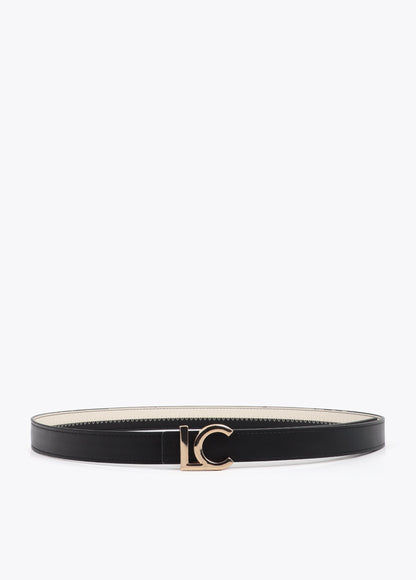Pink and Fuchsia Bicolor Belt with LC Logo Buckle