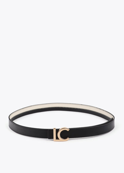 Pink and Fuchsia Bicolor Belt with LC Logo Buckle