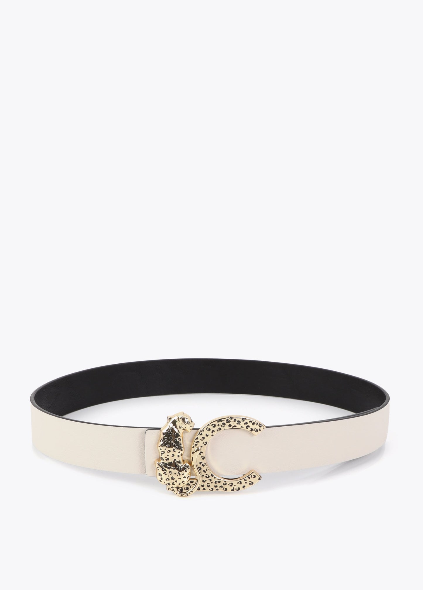 Reversible Belt with Animal Logo Buckle