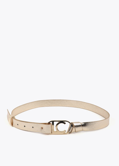 Metallic Reversible Belt Oval Logo