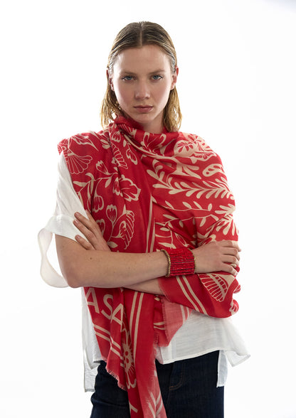Floral Print Scarf
