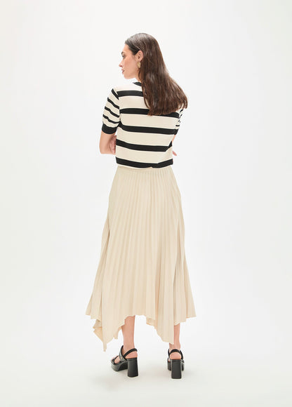 Asymmetrical Pleated Skirt