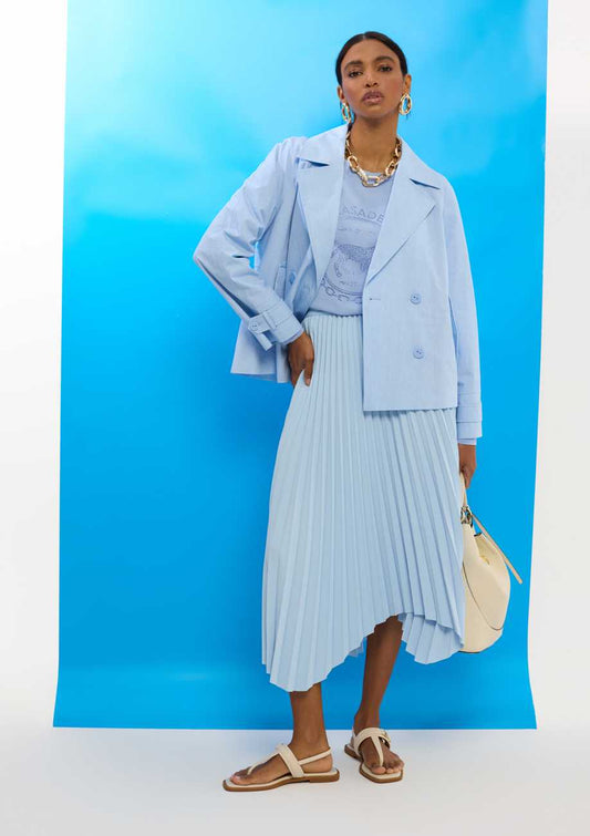 Asymmetrical Pleated Skirt