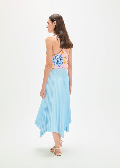 Asymmetrical Pleated Skirt