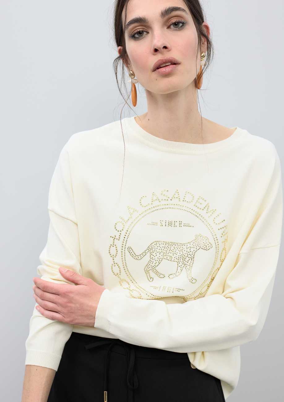 Sweater with Rhinestones