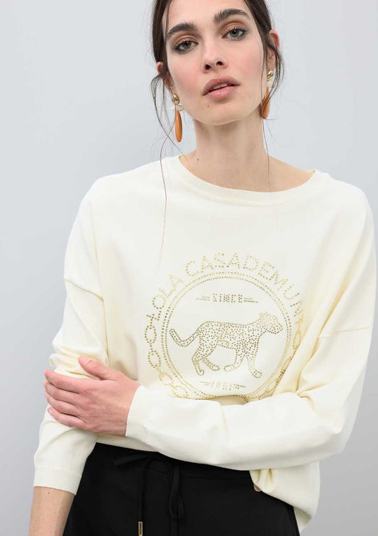 Sweater with Rhinestones