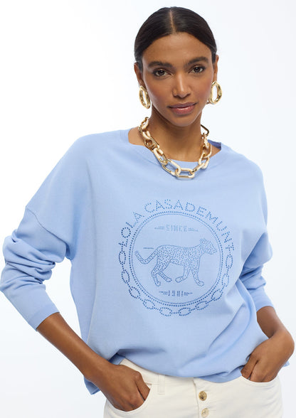 Sweater with Rhinestones