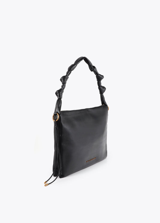 Nude Handle Flap Shoulder Bag
