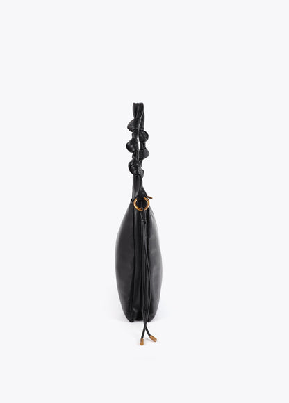 Nude Handle Flap Shoulder Bag