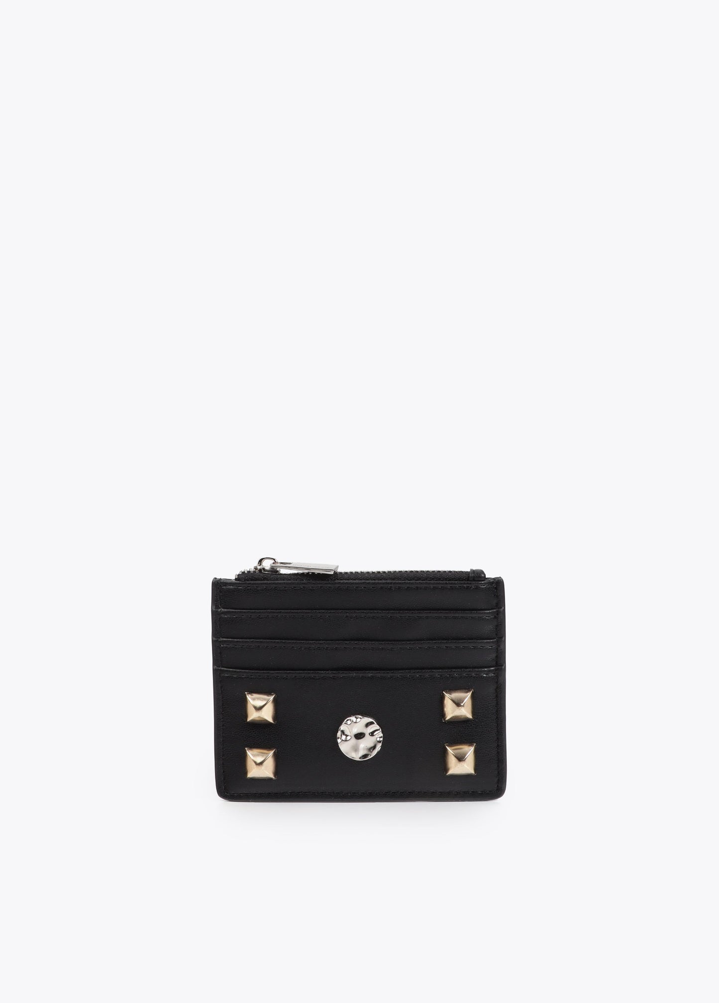 Card Holder with Gold and Silver Studs