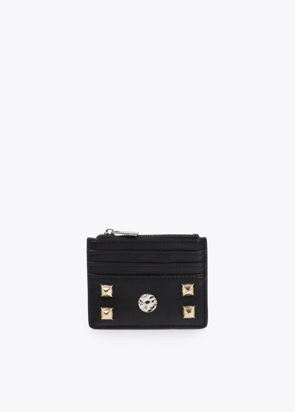 Card Holder with Gold and Silver Studs