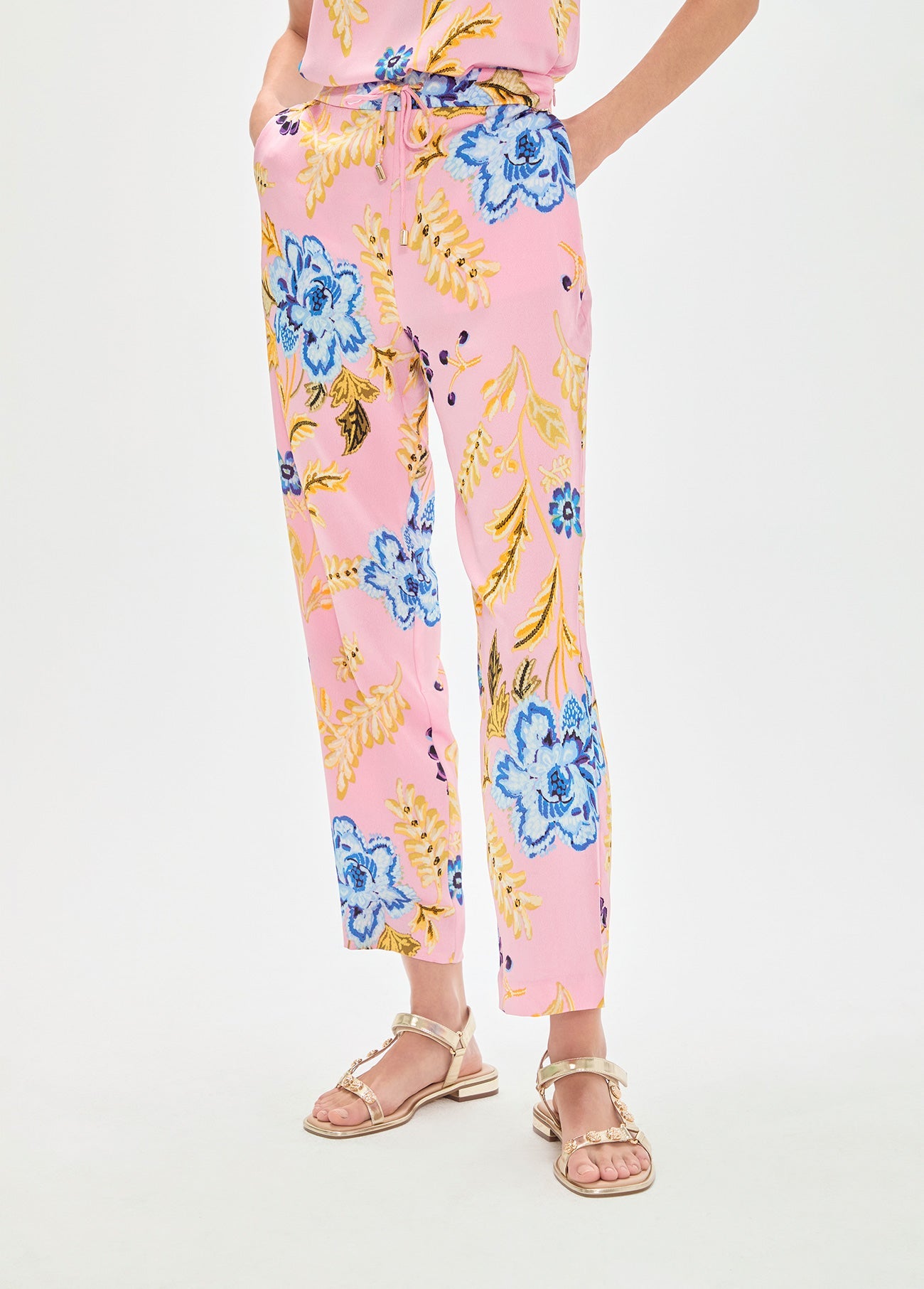 Satin Floral Jogger
