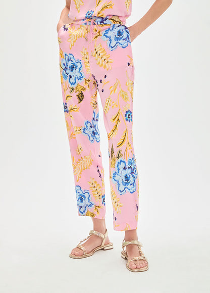 Satin Floral Jogger