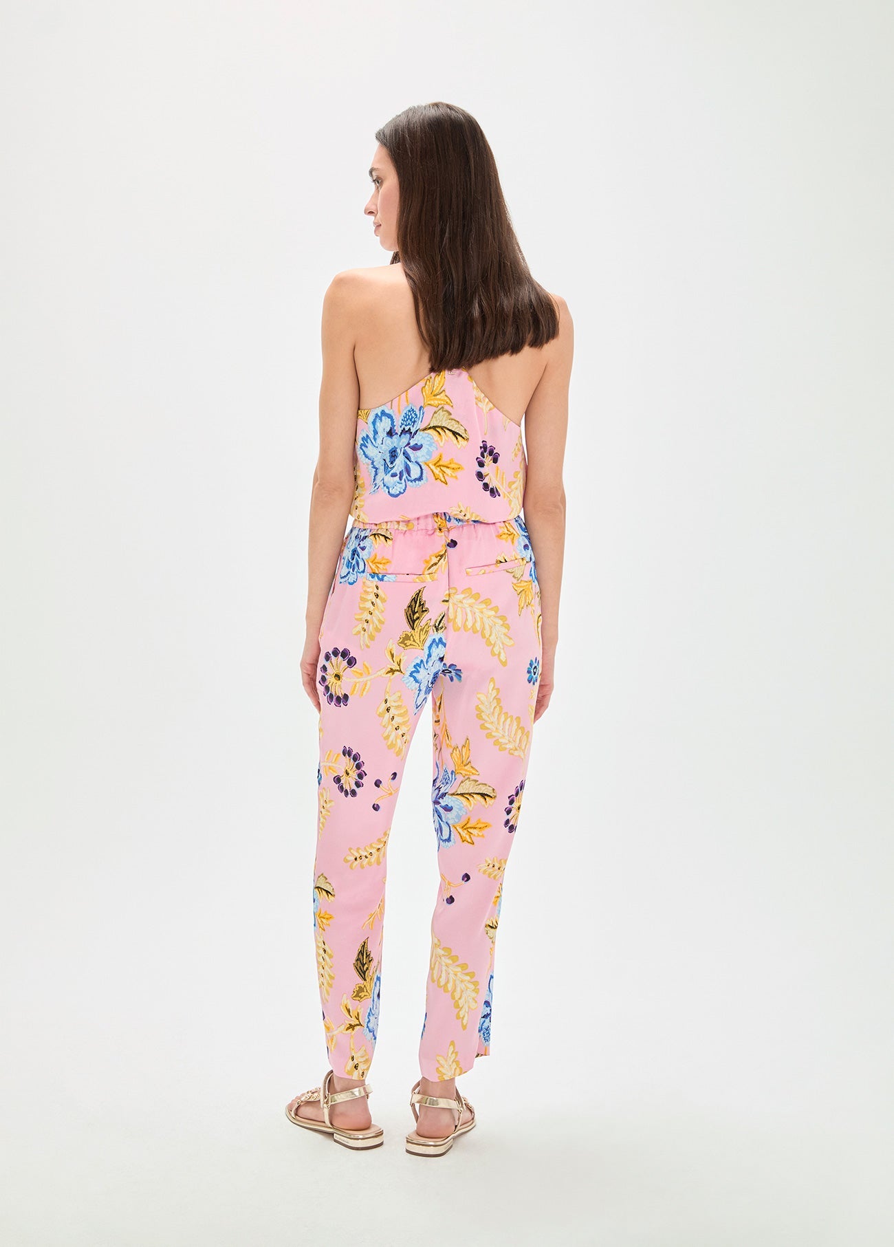 Satin Floral Jogger