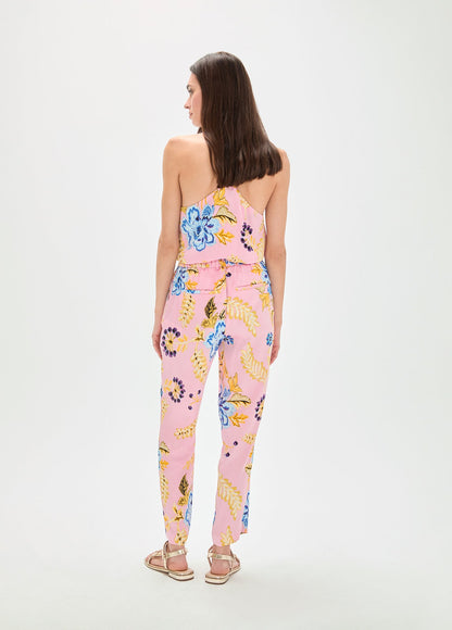 Satin Floral Jogger