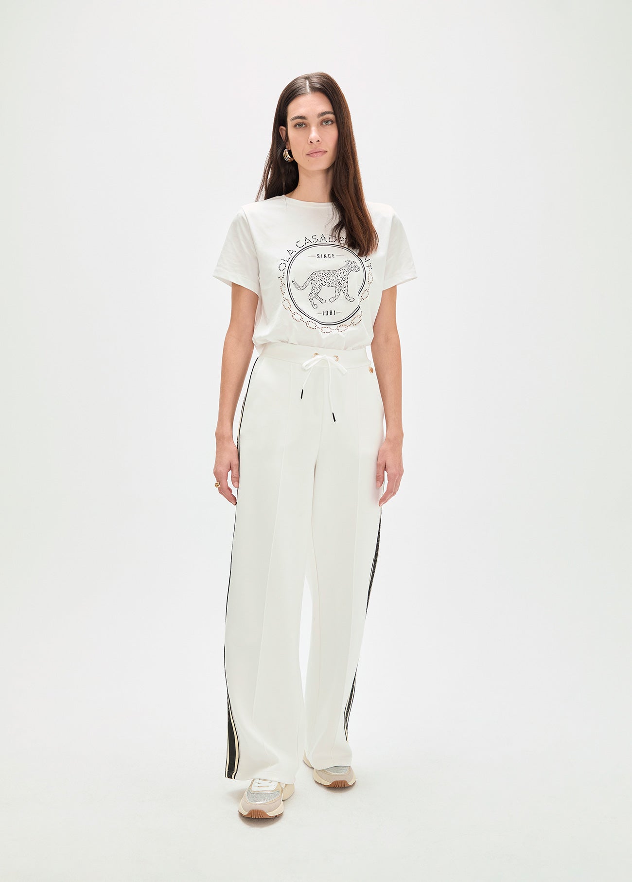 Scuba Pants with Side Stripes