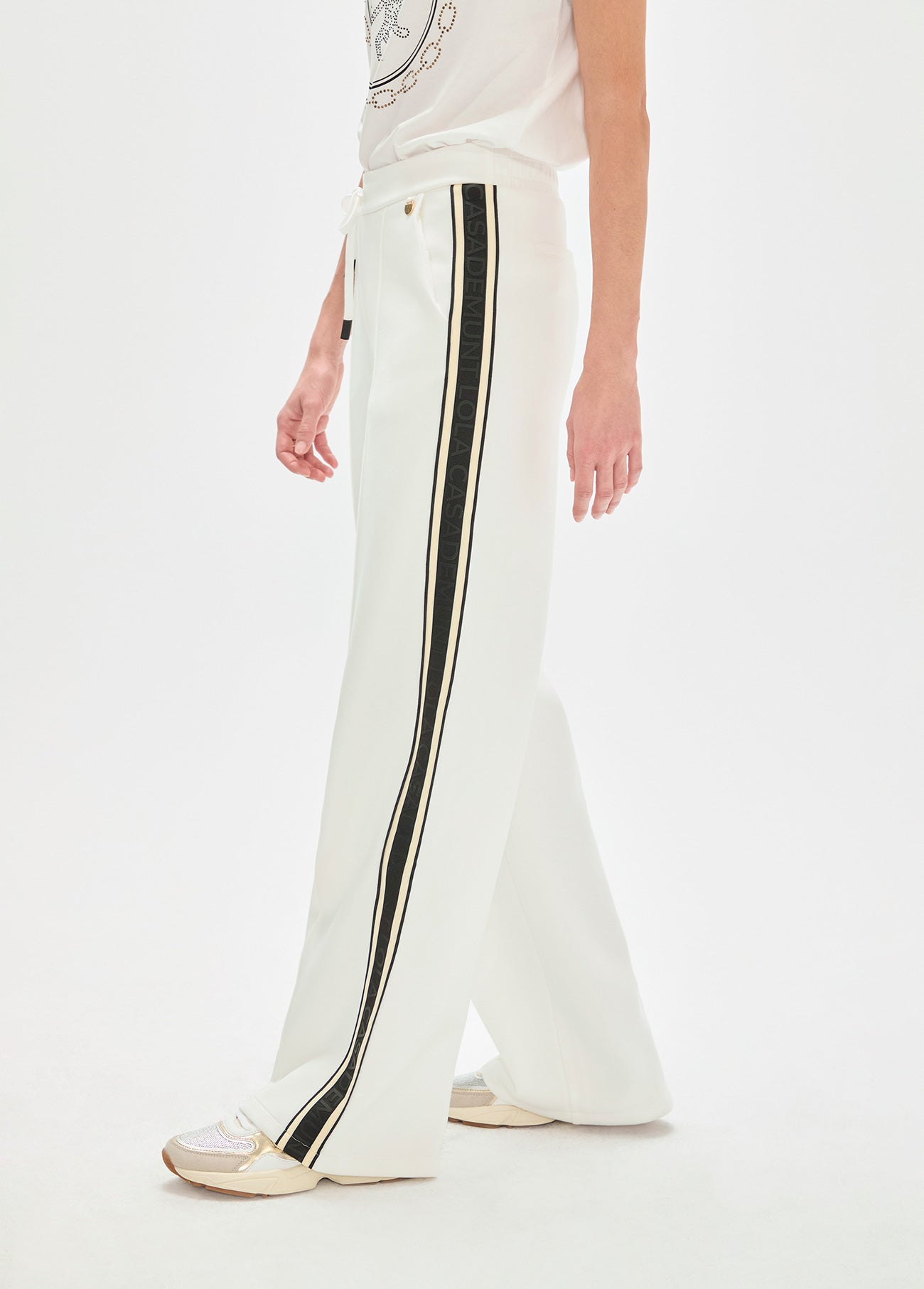 Scuba Pants with Side Stripes