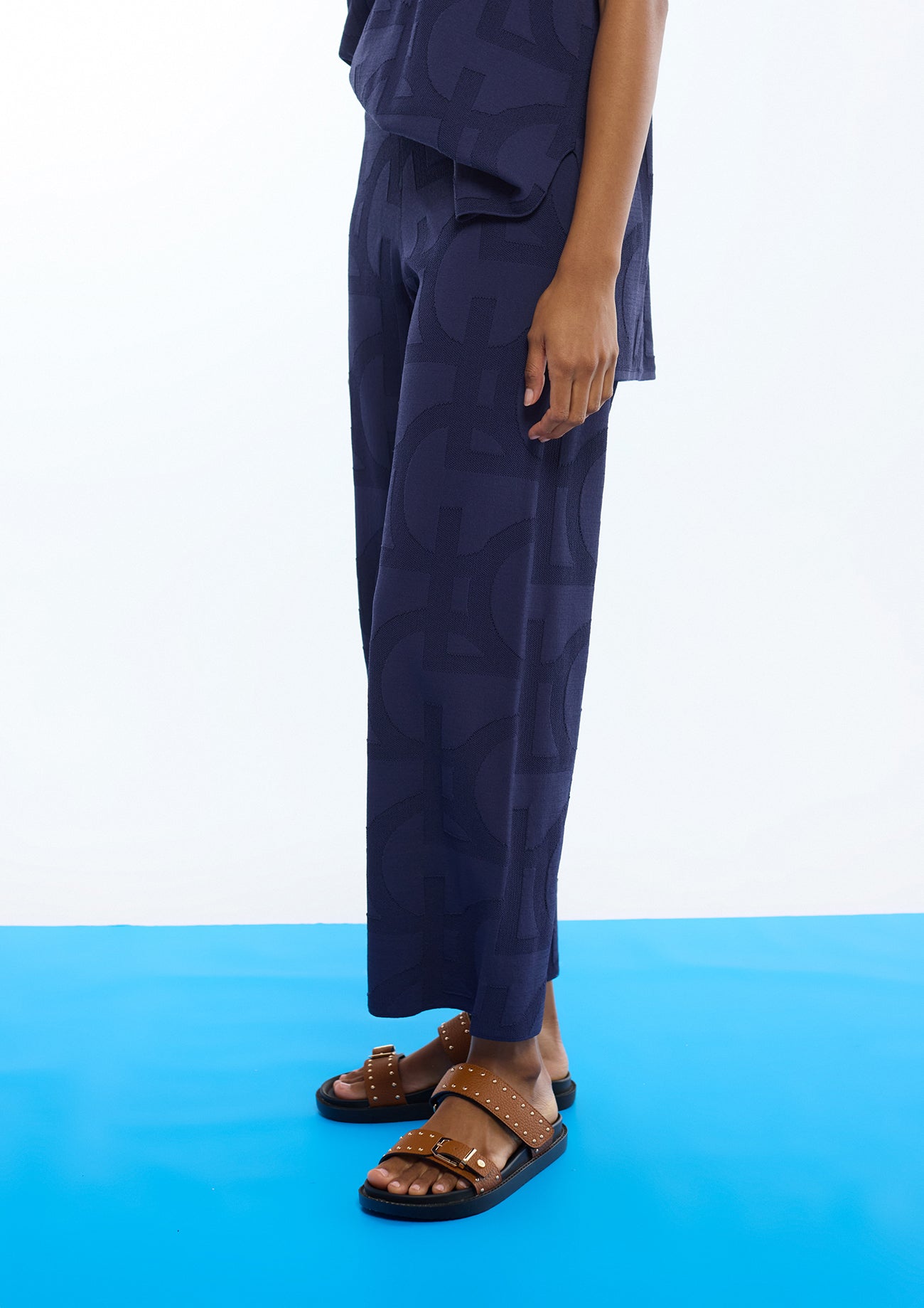 Jacquard Tricot Pants LC