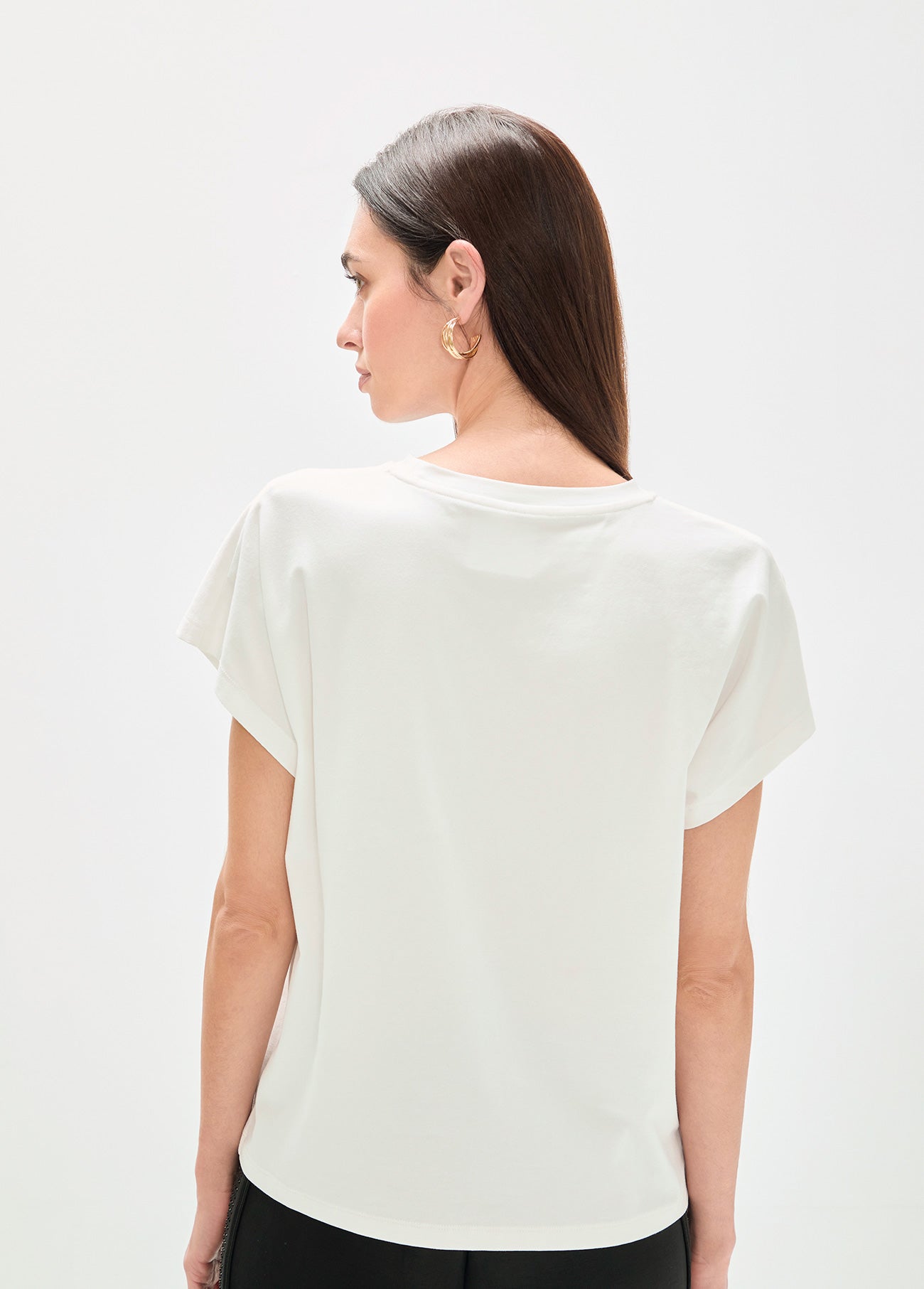 T-shirt with Logo Embossing