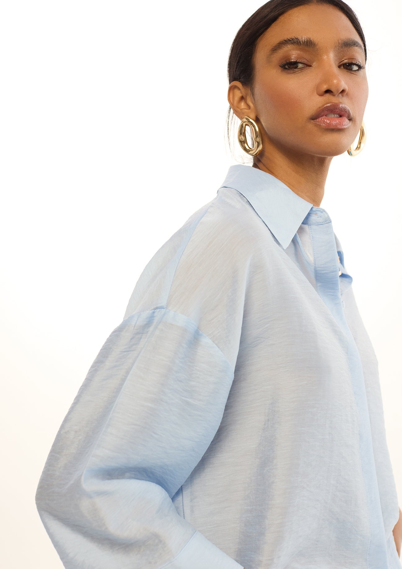 Oversized Linen Short Sleeve Shirt