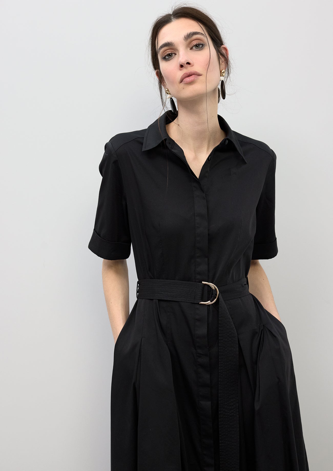 Flared Midi Skirt Dress
