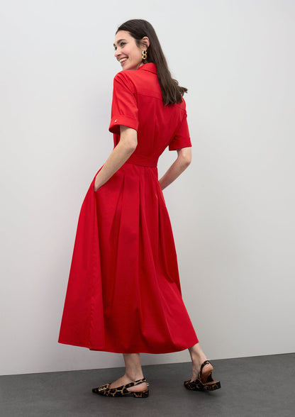 Flared Midi Skirt Dress