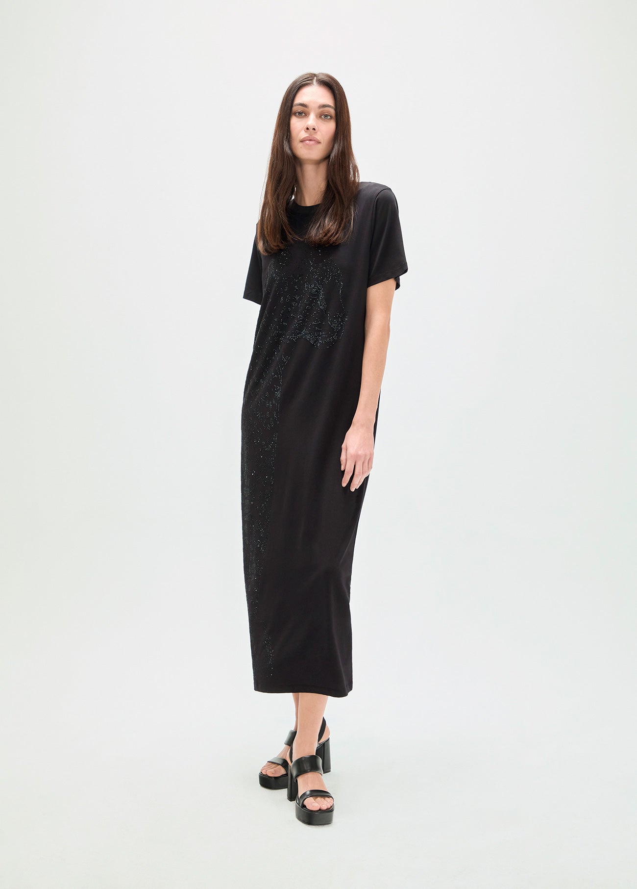 Animal Print Dress with Strass