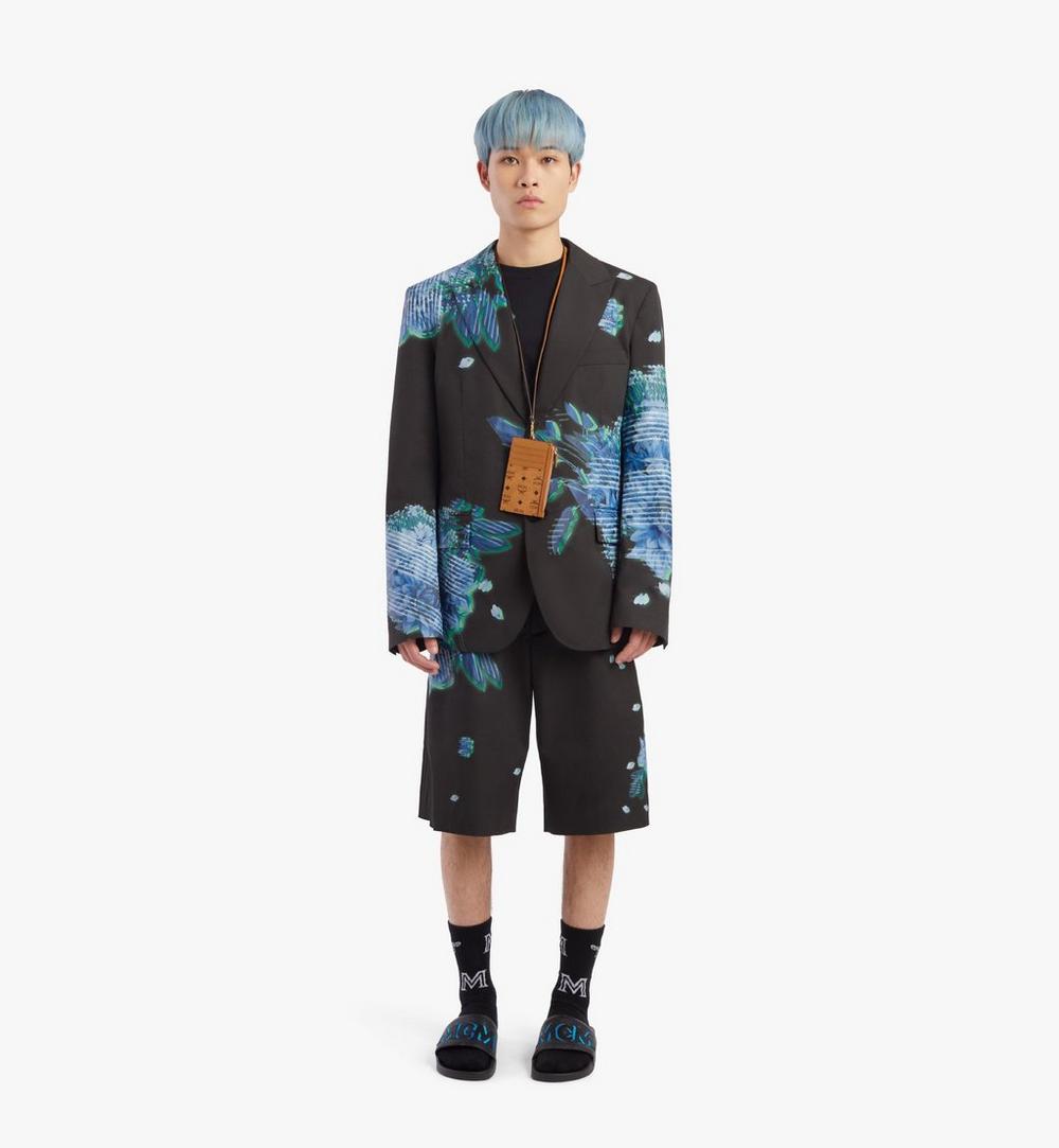 MXZAAVI08CO001-Lanyard Card Holder in Visetos Original|COGNAC