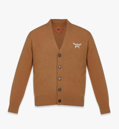 MHDESMM01CO00L-Laurel Cardigan in Wool and Recycled Cashmere|COGNAC VINTAGE