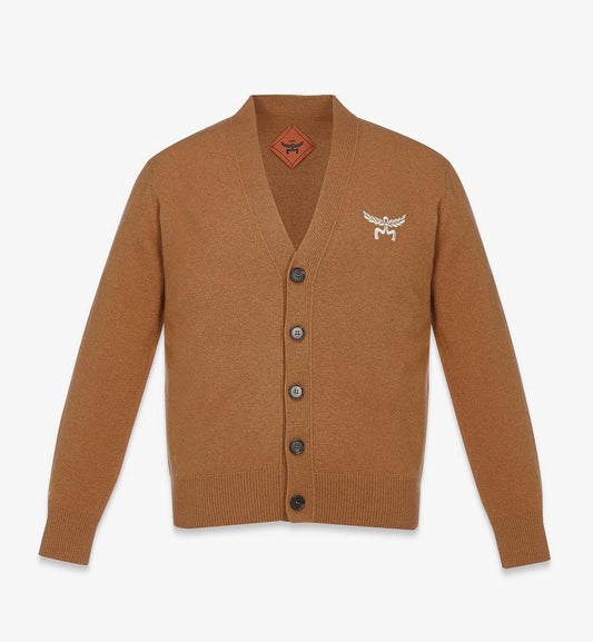 MHDESMM01CO00L-Laurel Cardigan in Wool and Recycled Cashmere|COGNAC VINTAGE