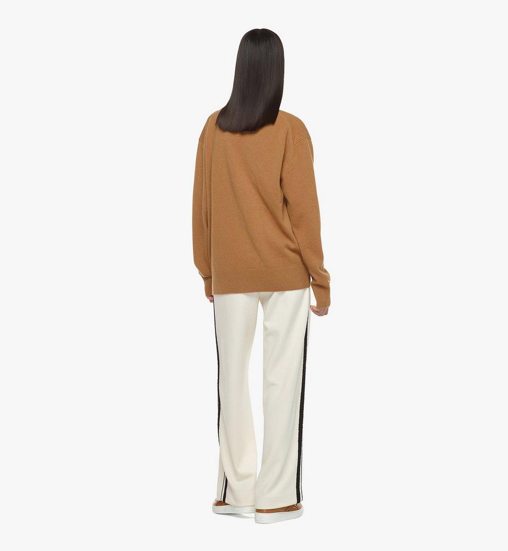 MHDESMM01CO00M-Laurel Cardigan in Wool and Recycled Cashmere|COGNAC