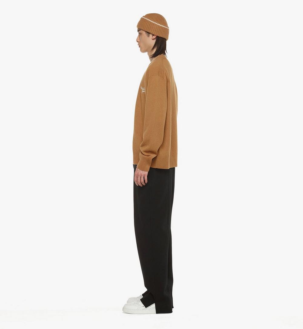 MHDESMM01CO00L-Laurel Cardigan in Wool and Recycled Cashmere|COGNAC VINTAGE