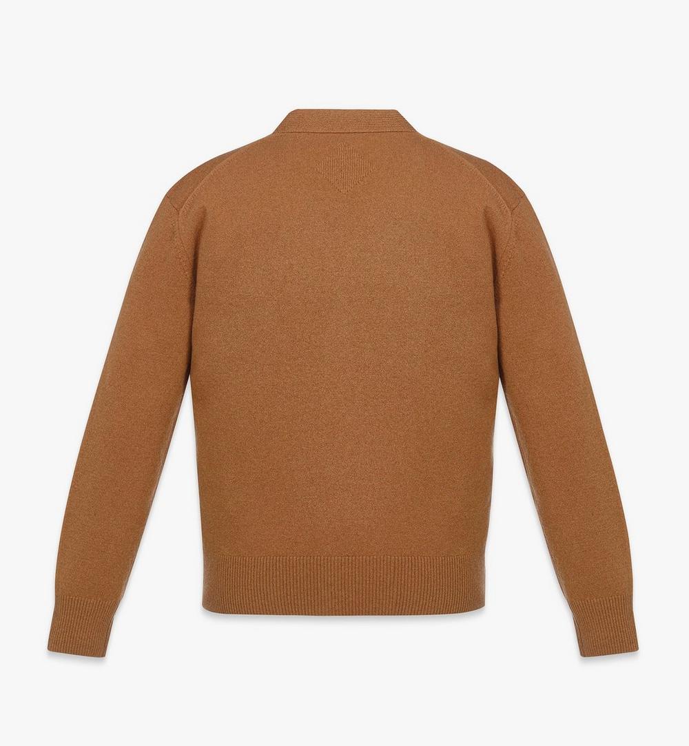 MHDESMM01CO00L-Laurel Cardigan in Wool and Recycled Cashmere|COGNAC VINTAGE