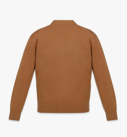 MHDESMM01CO00L-Laurel Cardigan in Wool and Recycled Cashmere|COGNAC VINTAGE
