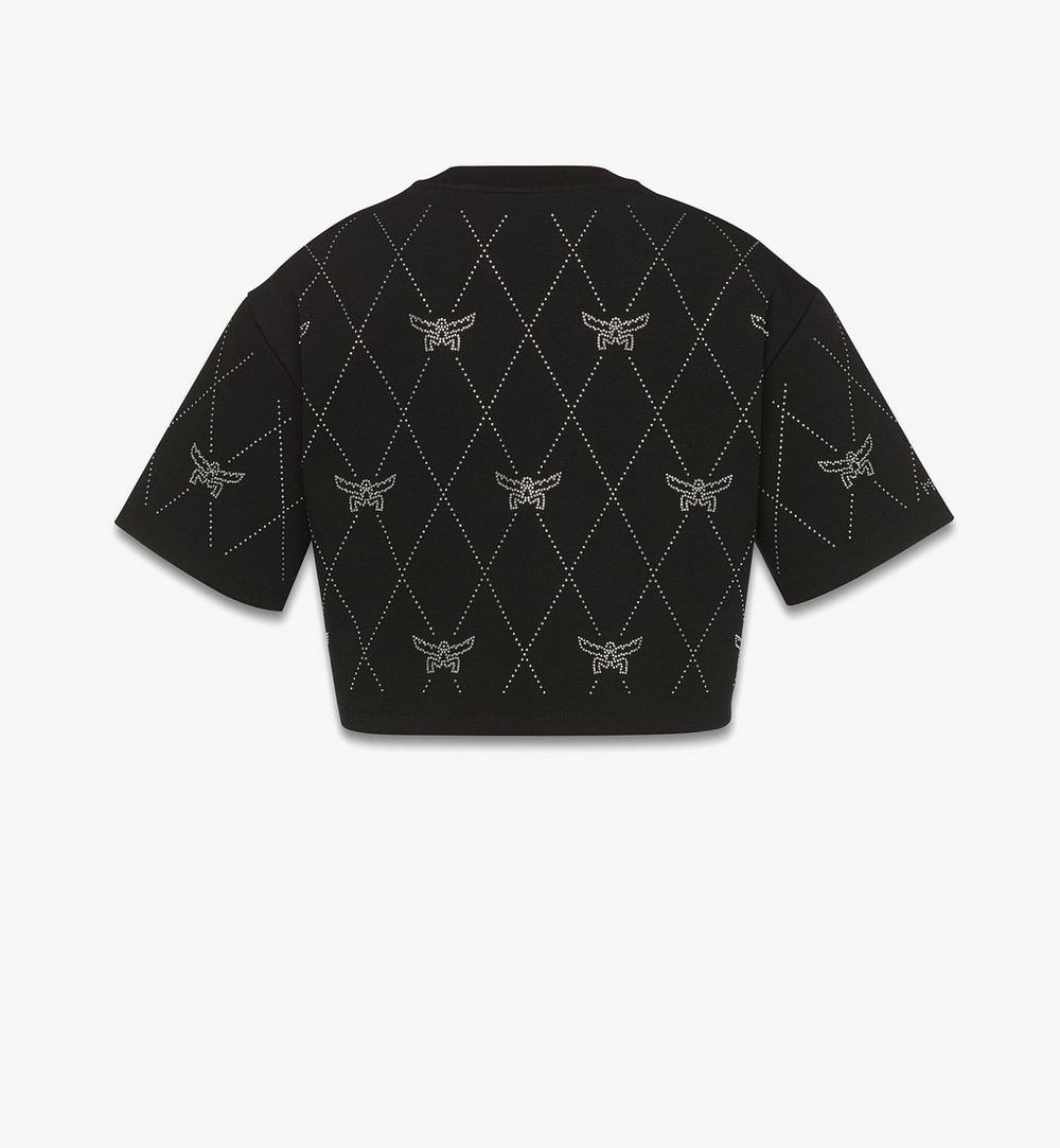 MFTFSMM09BK00M-Lauretos Crystal Ponte T-Shirt|BLACK