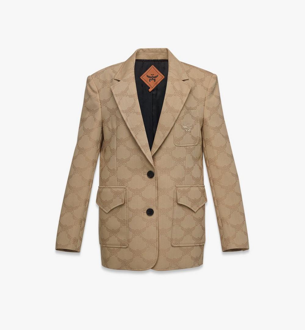 MFJFSMM01IG038-Lauretos Wool Jacquard Jacket|BEIGE