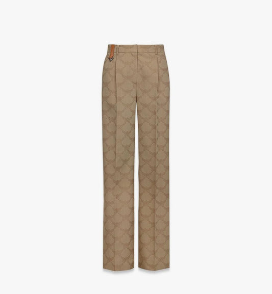 MFPFSMM01IG038-Lauretos Wool Jacquard Pants|BEIGE