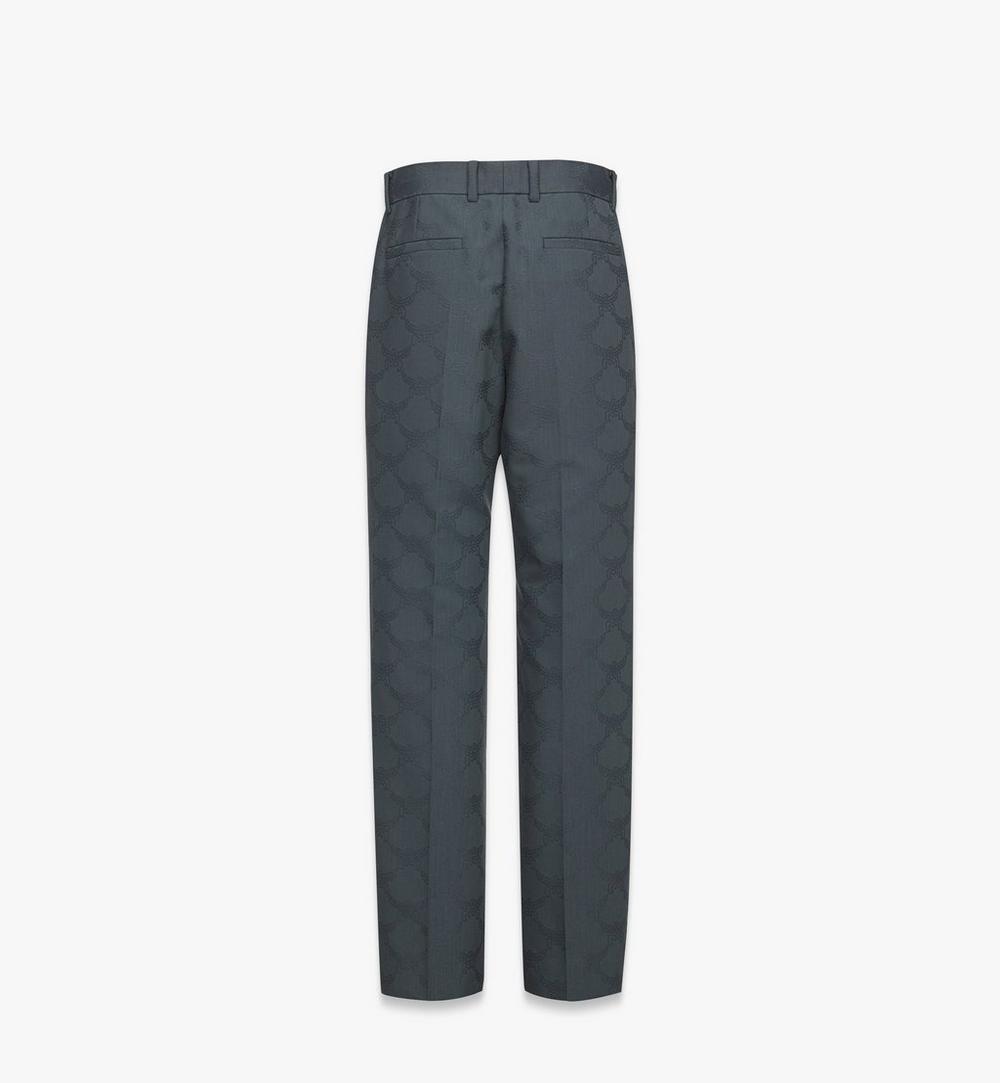 MHPFSMM01EG048-Lauretos Wool Jacquard Pants|GREY
