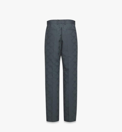 MHPFSMM01EG048-Lauretos Wool Jacquard Pants|GREY